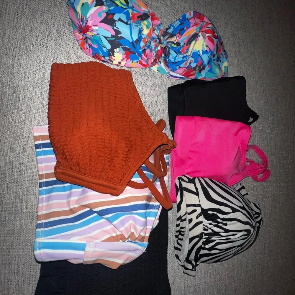 LOT of Colorful Swim tops size XL - Picture 4 of 11